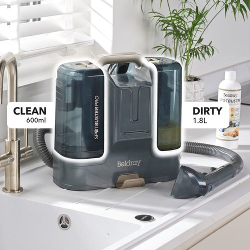 Beldray Spot Cleaner Spot Buster Pro Extendable Hose Portable for Pets & Stains