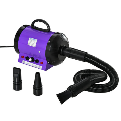 2800W Dog Hair Dryer UK – Professional Pet Grooming Blaster with Adjustable Heat, Water Blower & 3 Nozzles for Dogs and Cats