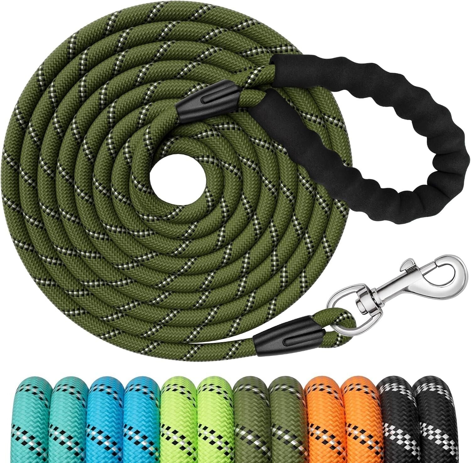 Training Leads for Dogs, 3M 5M 10M 15M 20M 25M 30M Strong Rope Long Line Dog Lea