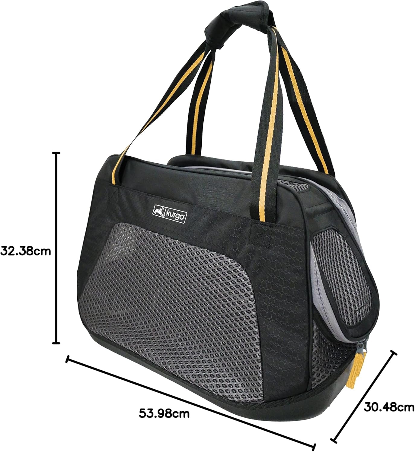 Explorer Carrier, Carrier Bag for Small Dogs and Cats, Waterproof Bottom, Lightweight, Large-Black
