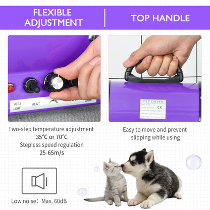 2800W Dog Hair Dryer UK – Professional Pet Grooming Blaster with Adjustable Heat, Water Blower & 3 Nozzles for Dogs and Cats
