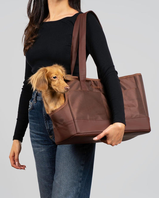 Pet Carrier for Small Dogs Cats and Puppy from  | Sturdy Dog Tote Bag | Vegan Dog Purse | Cat Carrier Purse | Dog Carriers for Small Dogs | Everyday Pet Tote for Pets under 15Lbs