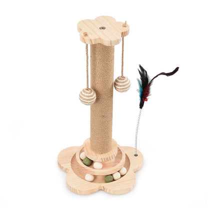 Tall Cat Scratching Post Cats Tree Scratcher Kitten Scratch Post Play Track Ball