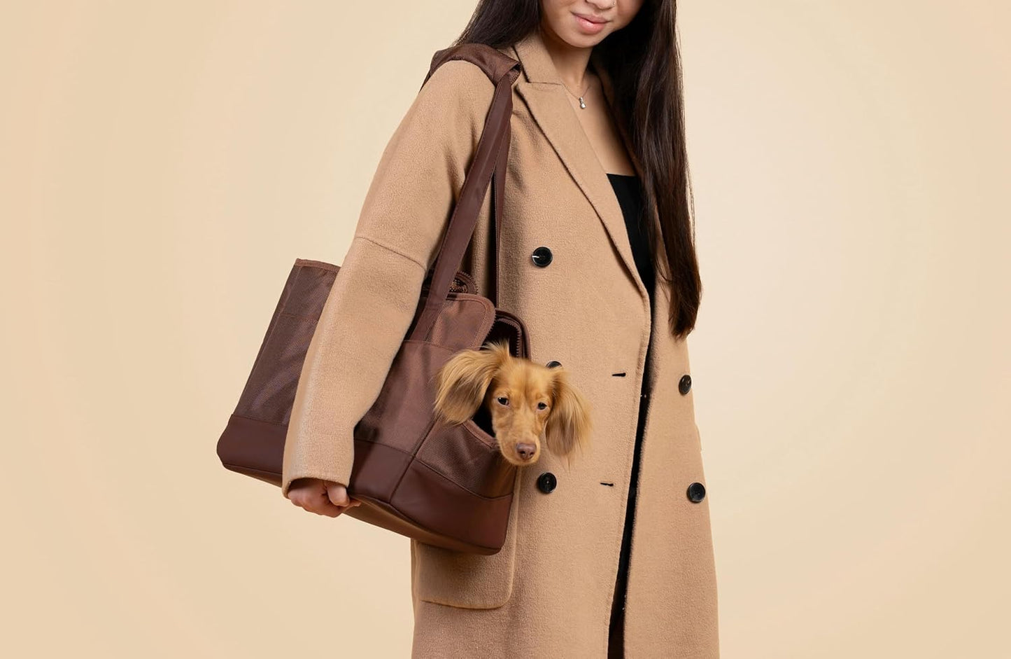 Pet Carrier for Small Dogs Cats and Puppy from  | Sturdy Dog Tote Bag | Vegan Dog Purse | Cat Carrier Purse | Dog Carriers for Small Dogs | Everyday Pet Tote for Pets under 15Lbs