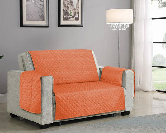 1/2/3 Seater Sofa Cover Reversible Quilted Throw Pet Protector Couch Slipcover
