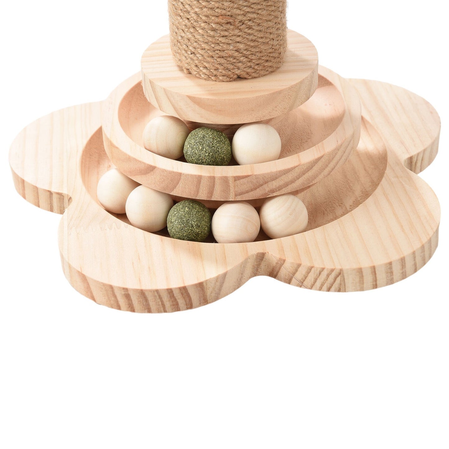 Tall Cat Scratching Post Cats Tree Scratcher Kitten Scratch Post Play Track Ball